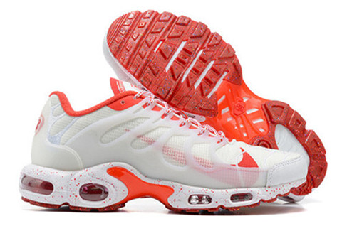 Men's Hot sale Running weapon Air Max TN White/Orange Shoes 828